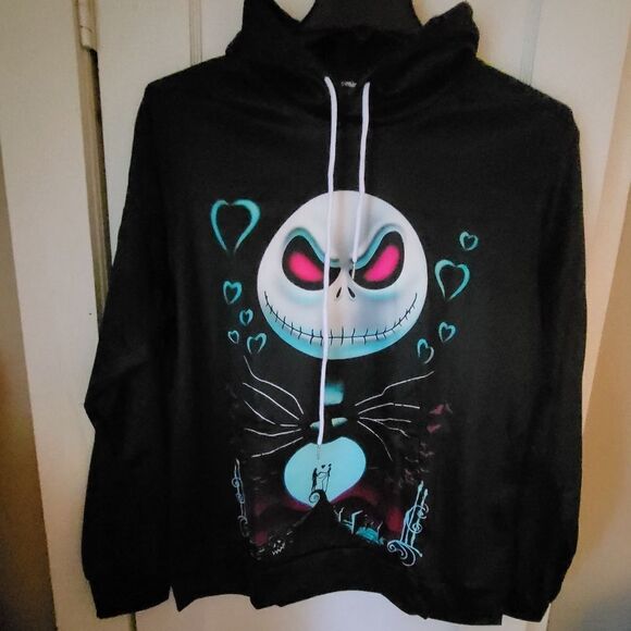 NWT Jack Sally Hoodie Nightmare Cosplay Christmas Costume Carton Sweatshirt Jack - Picture 3 of 4